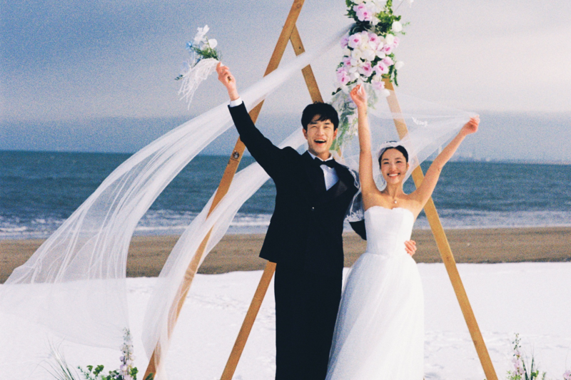 北海道婚纱照 coast wedding
